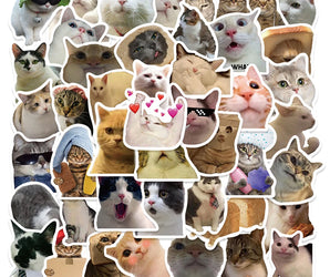 50PC Cute Cat Stickers